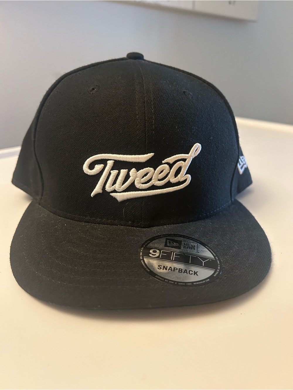 Tweed Black Snapback Hat